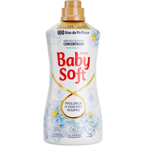 Amaciante Concentrado Baby Soft Pureza e Delicadeza 1,5L