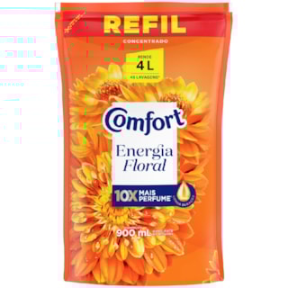 Amaciante Concentrado Comfort Energia Floral Refil 900ml