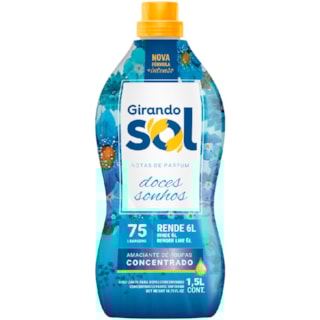 Amaciante Concentrado Girando Sol Floral Paris 1,5L