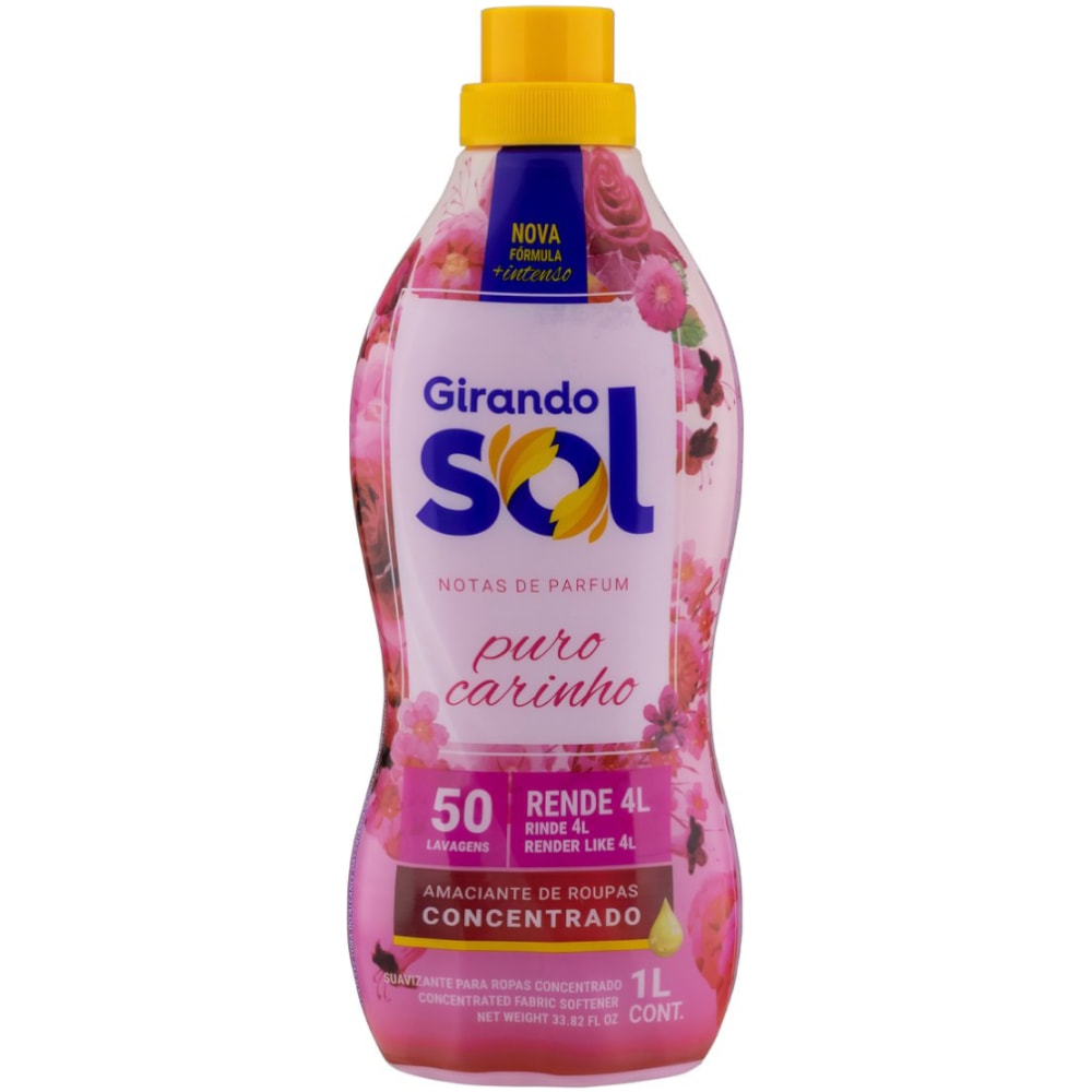 Amaciante Concentrado Girando Sol Rosa 1l - Destro