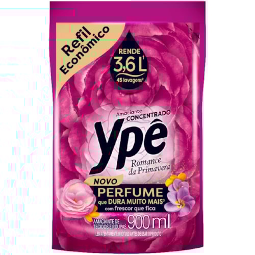 Amaciante Concentrado Romance da Primavera Refil 900ml