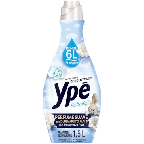 Amaciante Concentrado Ypê Delicado 1,5L