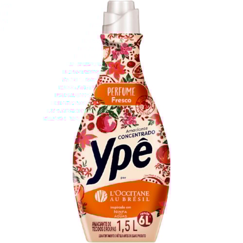 Amaciante Concentrado Ypê L'Occitane Au Brésil Ninfas das Águas 1,5L
