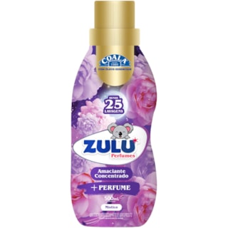 Amaciante Concentrado Zulu +Perfume Místico 500ml