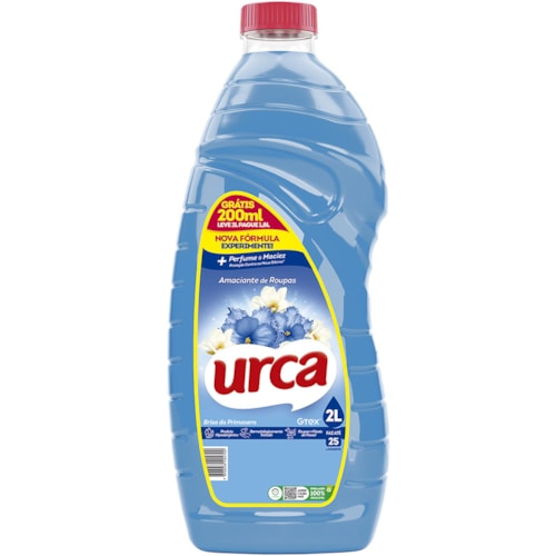 Amaciante de Roupas Urca Brisa da Primavera Leve 2L Pague 1,8L