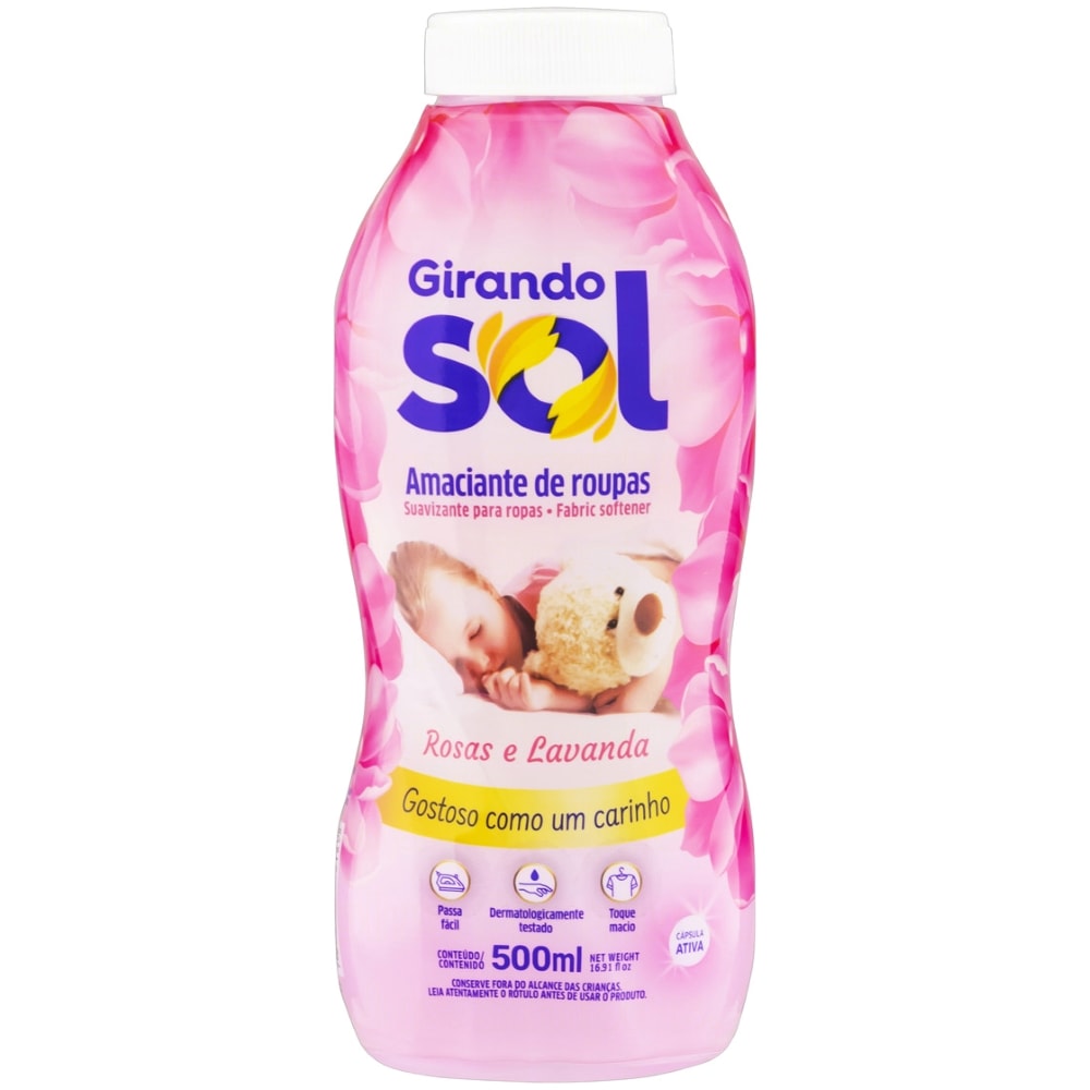 Amaciante Girando Sol Rosa 500ml - Destro