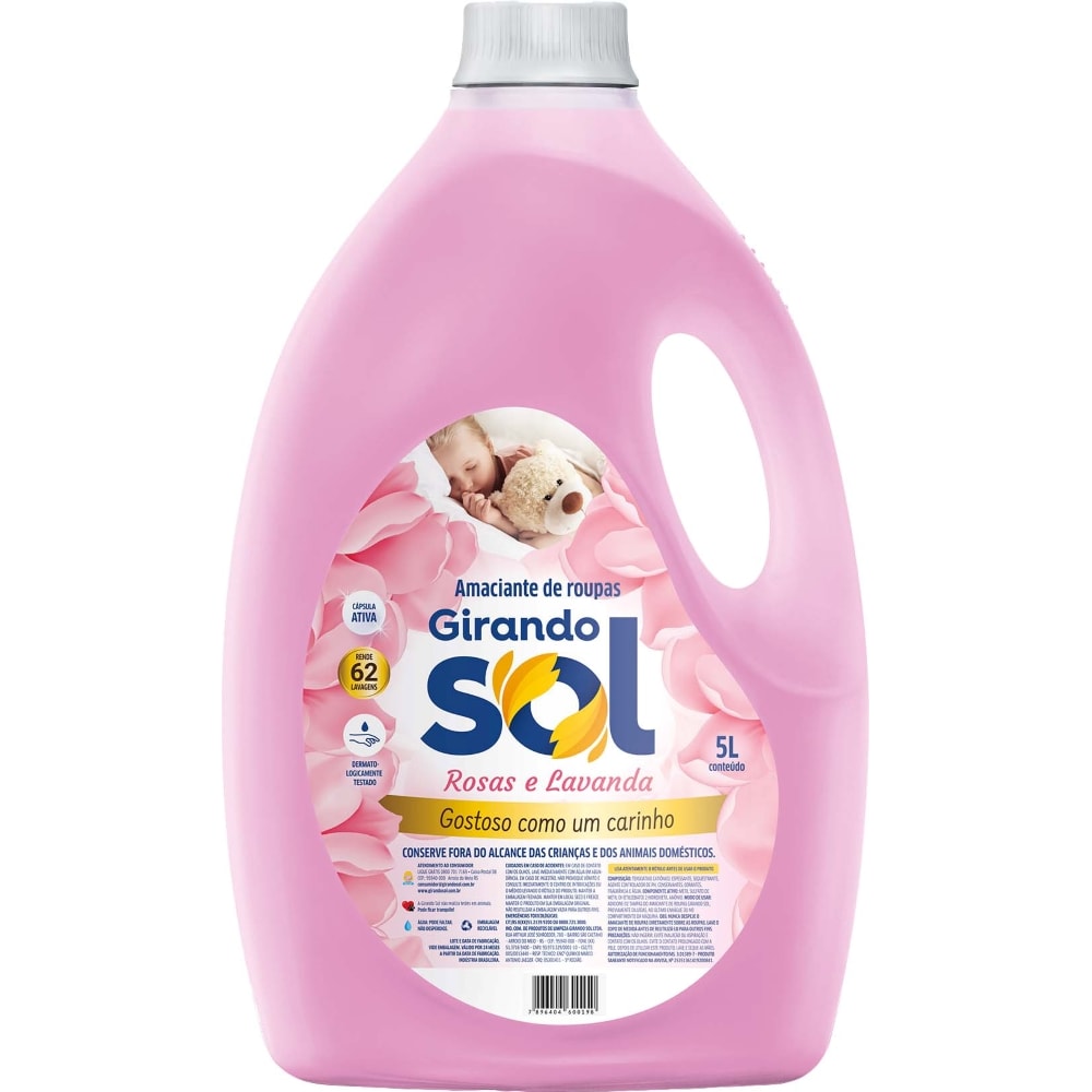 Amaciante Girando Sol Rosa 5L - Destro
