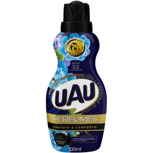 Amaciante UAU Perfumes Carinho e Conforto Concentrado 500ml