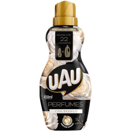 Amaciante UAU Perfumes Chá Branco Concentrado 450ml