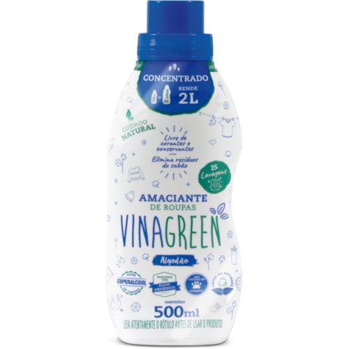 Amaciante Vinagreen Concentrado Algodão 500ml