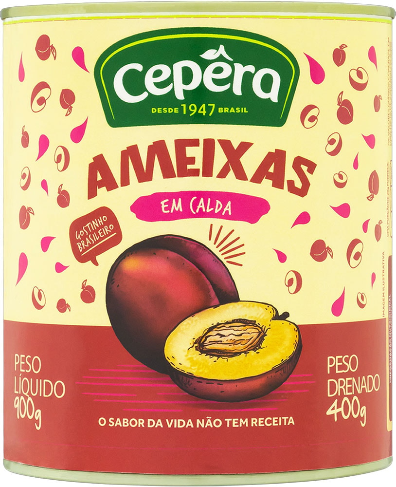 Ameixa em Calda Cepêra Enlatado 400g - Destro