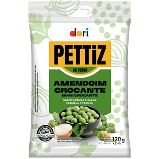 Amendoim Crocante Pettiz Sabor Cebola e Salsa 120g
