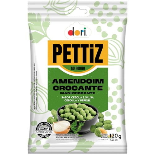 Amendoim Crocante Pettiz Sabor Cebola e Salsa 120g