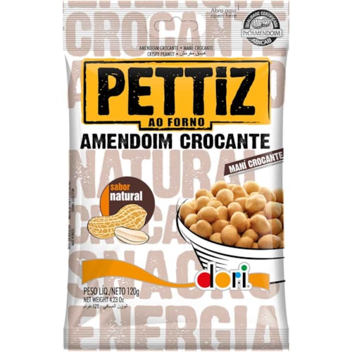 Amendoim Pettiz Dori Crocante Natural 120g