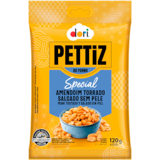 Amendoim Pettiz Special Salgado Sem Pele 120g