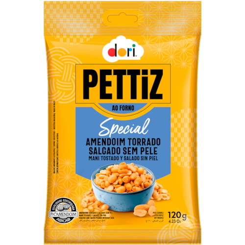 Amendoim Pettiz Special Salgado Sem Pele 120g