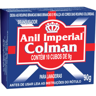 Anil Imperial para Roupas Colman Cubos 10 unidades