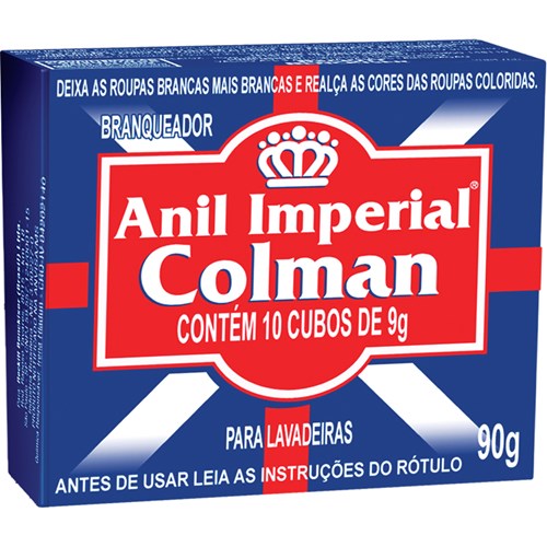 Anil Imperial para Roupas Colman Cubos 10 unidades