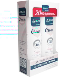 Antitranspirante Above Woman Cream Sugar Aerossol 150ml 2Un