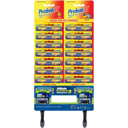 Aparelho Barbear Probak II Descartável 28UN+2