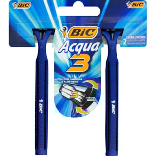 Aparelho de Barbear Bic Acqua 3 2 unidades