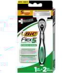 Aparelho de Barbear Bic Flex 5 Recarregável + 2 Cargas