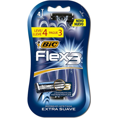 Aparelho de Barbear Bic Flex3 Extra Suave