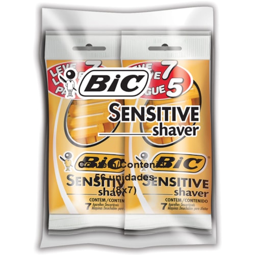 Aparelho de Barbear Bic Sensitive 7 unidades