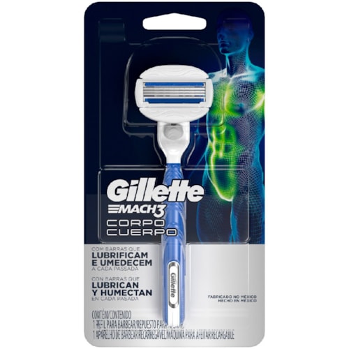 Aparelho de Barbear Gillette Mach3 Corpo