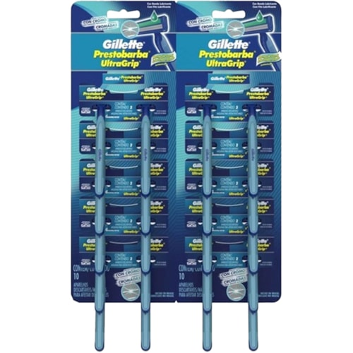 Aparelho de Barbear Gillette Prestobarba UltraGrip Fixa Cartela 20Un