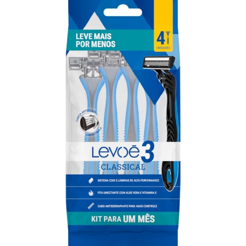 Aparelho de Barbear Levoe Classical 3 4Un