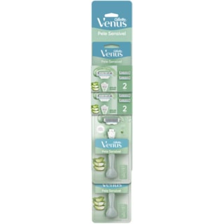 Aparelho de Depilação Gillette Vênus Pele Sensível 2 Cargas