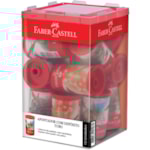 Apontador com Depósito Faber-Castell Tubo 12 unidades