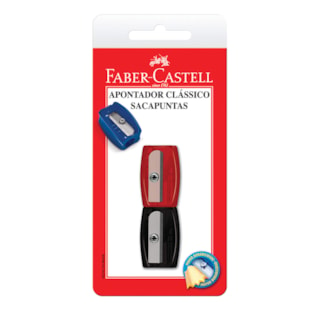 Apontador Faber-Castell Clássico Mix 2 Unidades