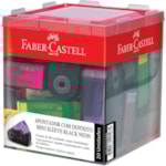 Apontador Faber-Castell Mini Sleeve Black Neon 20 unidades