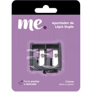 Apontador Me. Duplo Para Lápis de Maquiagem