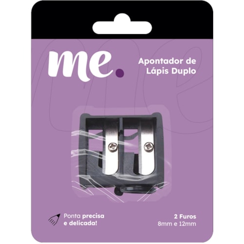 Apontador Me. Duplo Para Lápis de Maquiagem