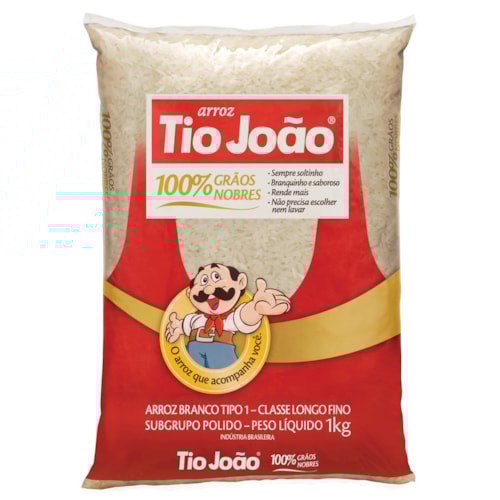 Arroz Branco tipo João Tipo 1 1kg