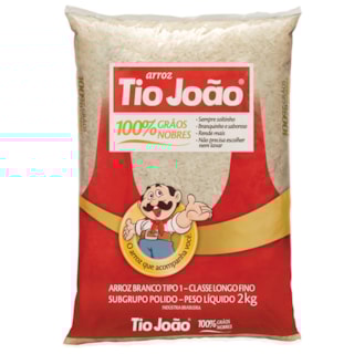 Arroz Branco tipo João Tipo 1 2kg