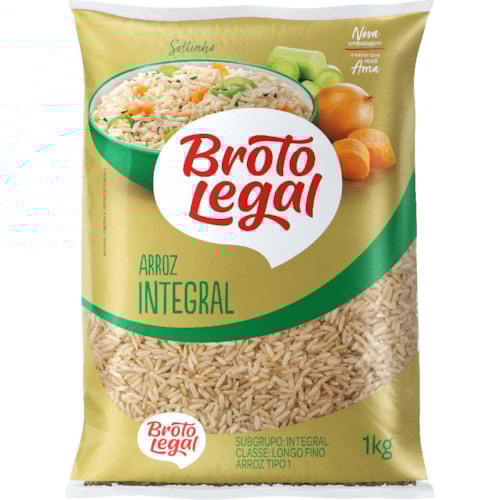 Arroz Integral Broto Legal 1kg