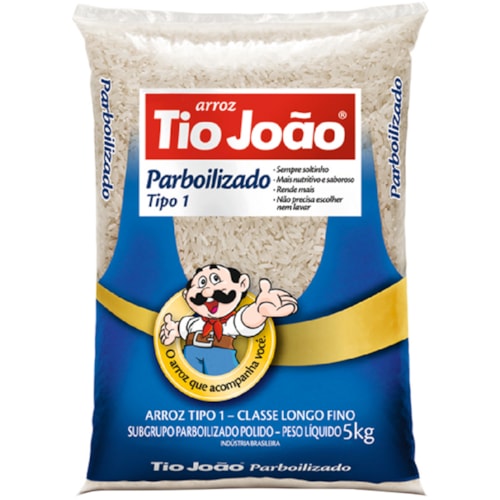 Arroz Parboilizado tipo João Tipo 1 5kg
