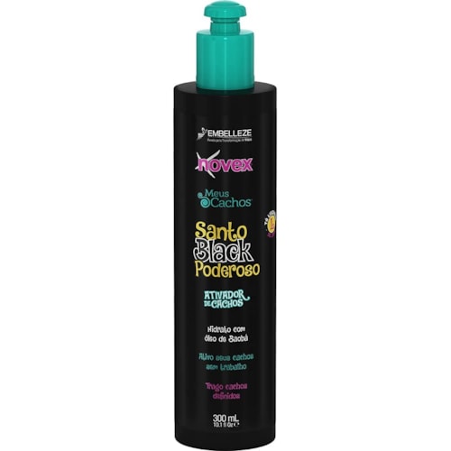 Ativador de Cachos Novex Santo Black Poderoso 300ml