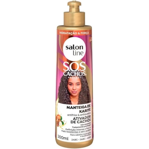 Ativador de Cachos Salon Line Manteiga Karité 300ml