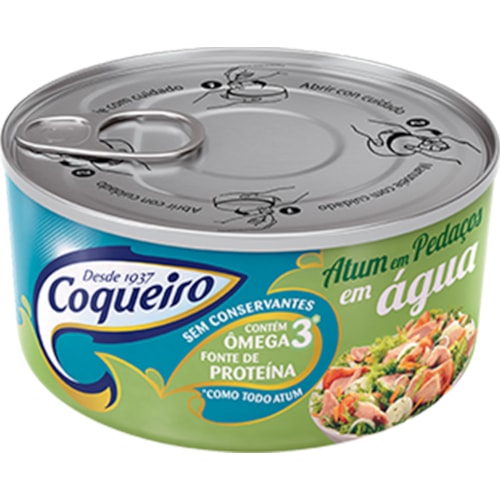 Atum Coqueiro Pedaços Natural 170g