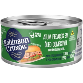 Atum Robison Crusoe Pedaços Óleo 140g