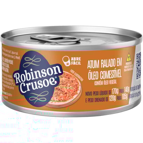 Atum Robison Crusoe Ralado Óleo 140g