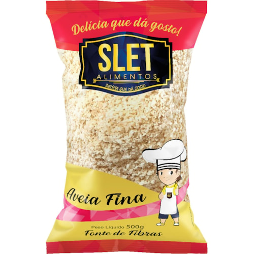 Aveia de Flocos Finos Slet 500g