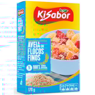 Aveia em Flocos Finos Kisabor 170g