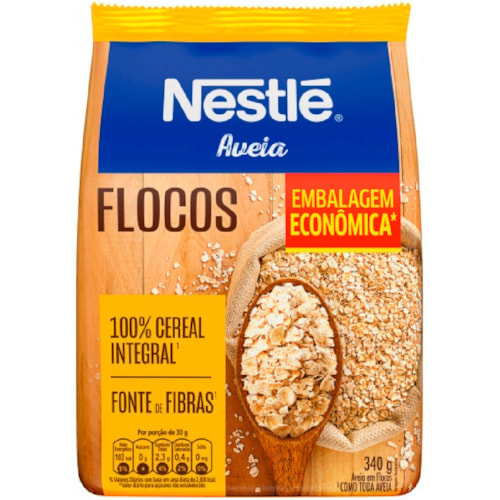 Aveia em Flocos Nestlé 340g Embalagem Econômica