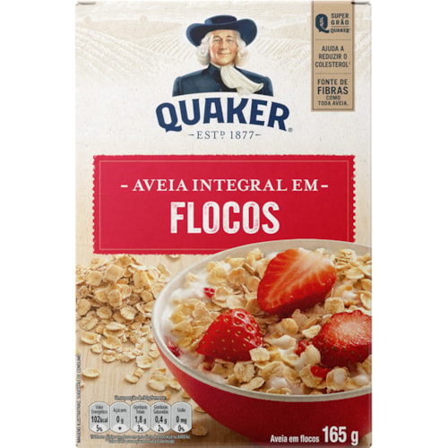 Aveia em Flocos Quaker Regular 165g